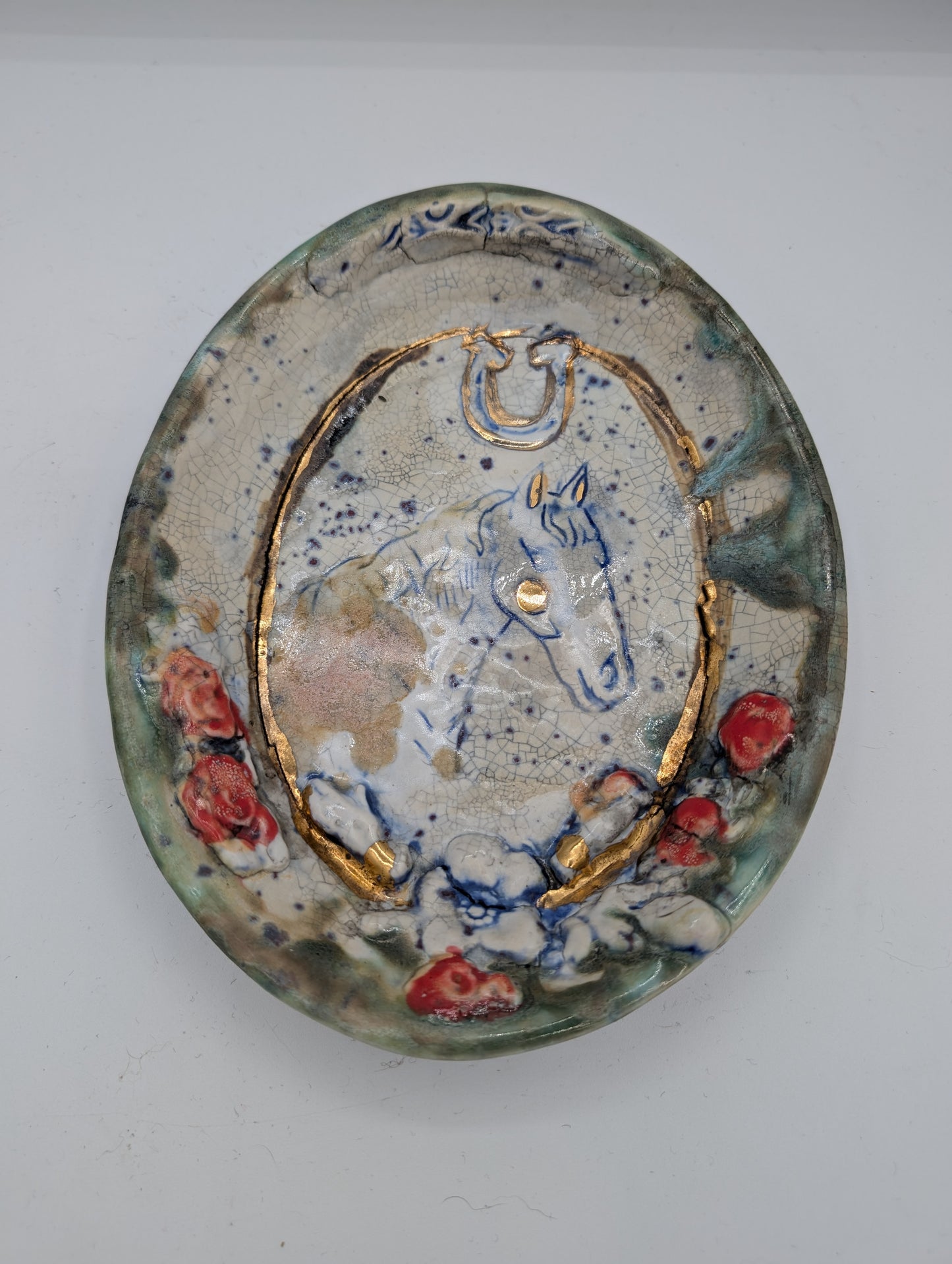 Horse Portrait Plate by Lesley Katzen
